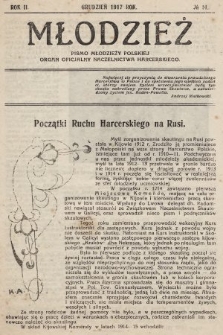Młodzież : pismo młodzieży polskiej: organ oficjalny Naczelnictwa Harcerskiego. 1917, nr 14