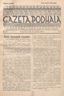 Gazeta Podhala : dwutygodnik poświęcony sprawom Podhala, Spisza i Orawy. 1937, nr 1