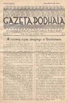 Gazeta Podhala : dwutygodnik poświęcony sprawom Podhala, Spisza i Orawy. 1937, nr 4