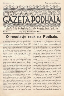 Gazeta Podhala : dwutygodnik poświęcony sprawom Podhala, Spisza i Orawy. 1937, nr 6