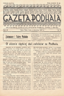 Gazeta Podhala : dwutygodnik poświęcony sprawom Podhala, Spisza i Orawy. 1937, nr 18