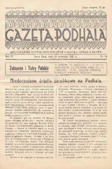 Gazeta Podhala : dwutygodnik poświęcony sprawom Podhala, Spisza i Orawy. 1937, nr 19