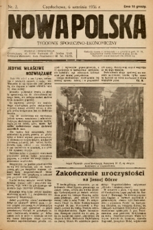 Nowa Polska : tygodnik społeczno-ekonomiczny. 1936, nr 2