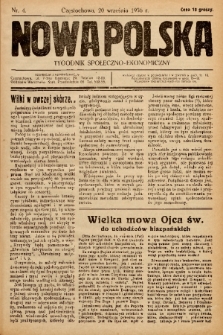 Nowa Polska : tygodnik społeczno-ekonomiczny. 1936, nr 4