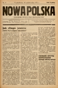 Nowa Polska : tygodnik społeczno-ekonomiczny. 1936, nr 8