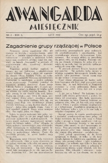 Awangarda : miesięcznik. 1932, nr 2