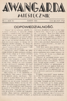 Awangarda : miesięcznik. 1933, nr 3