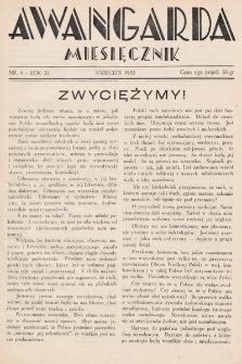 Awangarda : miesięcznik. 1933, nr 4
