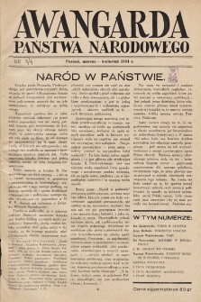 Awangarda Państwa Narodowego. 1934, nr 3-4