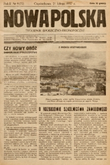 Nowa Polska : tygodnik społeczno-ekonomiczny. 1937, nr 8
