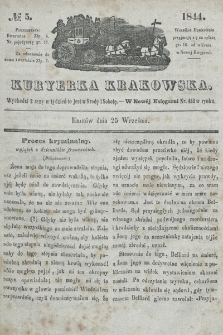 Kuryerka Krakowska. 1844, nr 5