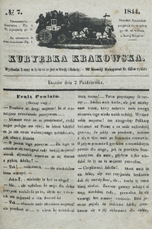 Kuryerka Krakowska. 1844, nr 7