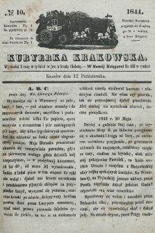 Kuryerka Krakowska. 1844, nr 10