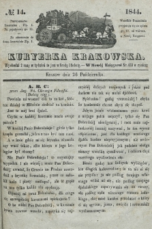 Kuryerka Krakowska. 1844, nr 14