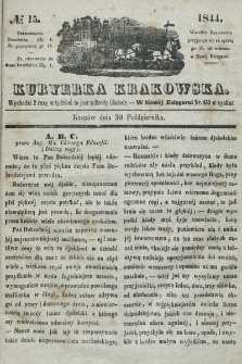 Kuryerka Krakowska. 1844, nr 15