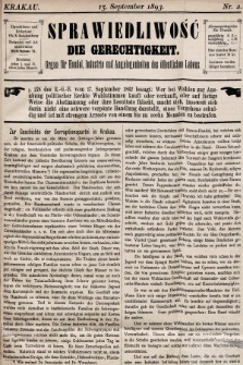 Sprawiedliwość = Die Gerechtigkeit : Organ für Handel, Industrie und Angelegenheiten des öffentlichen Lebens. 1893, nr 2