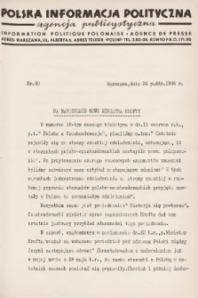 Polska Informacja Polityczna : agencja publicystyczna = Information Politique Polonaise : agence de presse. 1936, nr 30