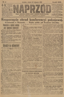 Naprzód : organ centralny polskiej partyi socyalno-demokratycznej. 1919, nr 17