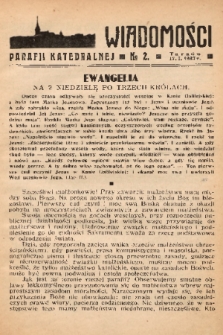 Wiadomości Parafii Katedralnej. 1937, nr 2