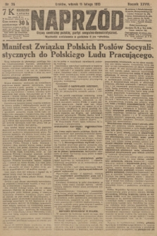 Naprzód : organ centralny polskiej partyi socyalno-demokratycznej. 1919, nr 36