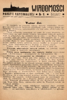 Wiadomości Parafii Katedralnej. 1937, nr 8
