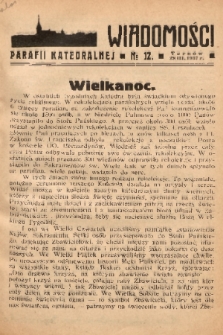 Wiadomości Parafii Katedralnej. 1937, nr 12
