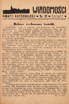 Wiadomości Parafii Katedralnej. 1937, nr 25