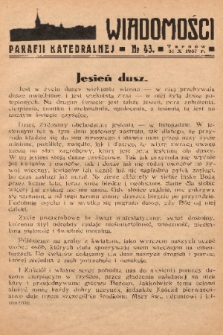 Wiadomości Parafii Katedralnej. 1937, nr 43