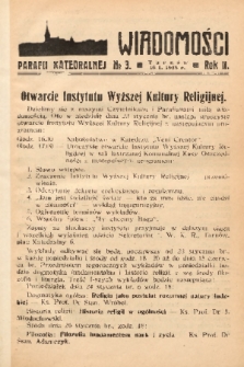 Wiadomości Parafii Katedralnej. 1938, nr 3