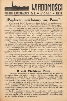 Wiadomości Parafii Katedralnej. 1938, nr 9