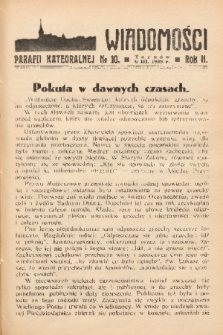 Wiadomości Parafii Katedralnej. 1938, nr 10