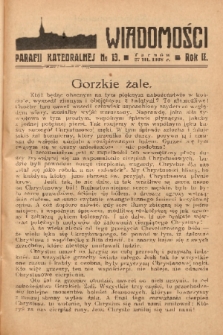 Wiadomości Parafii Katedralnej. 1938, nr 13