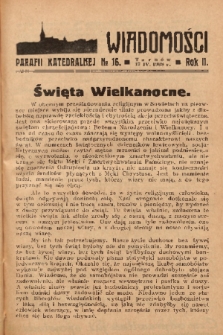 Wiadomości Parafii Katedralnej. 1938, nr 16