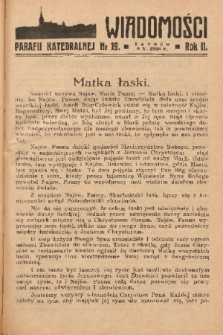 Wiadomości Parafii Katedralnej. 1938, nr 19