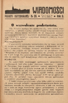 Wiadomości Parafii Katedralnej. 1938, nr 20