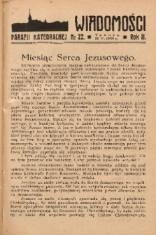 Wiadomości Parafii Katedralnej. 1938, nr 22