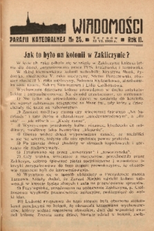 Wiadomości Parafii Katedralnej. 1938, nr 24