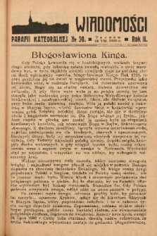 Wiadomości Parafii Katedralnej. 1938, nr 30