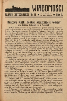 Wiadomości Parafii Katedralnej. 1938, nr 31