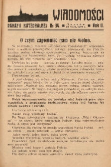 Wiadomości Parafii Katedralnej. 1938, nr 34