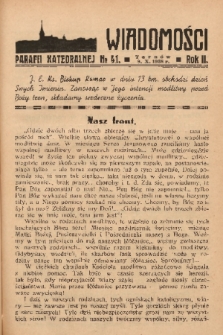 Wiadomości Parafii Katedralnej. 1938, nr 41