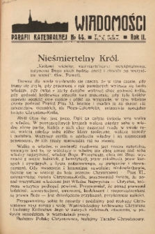 Wiadomości Parafii Katedralnej. 1938, nr 44