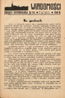 Wiadomości Parafii Katedralnej. 1938, nr 45