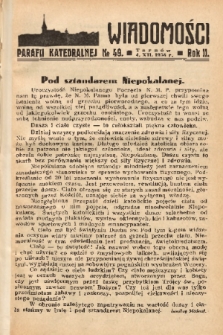 Wiadomości Parafii Katedralnej. 1938, nr 49