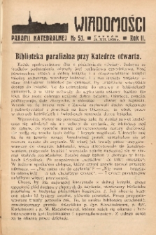 Wiadomości Parafii Katedralnej. 1938, nr 51