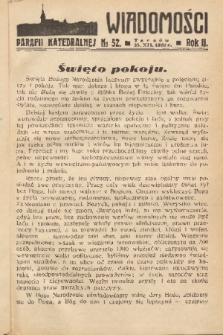 Wiadomości Parafii Katedralnej. 1938, nr 52