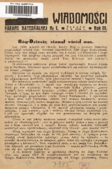 Wiadomości Parafii Katedralnej. 1939, nr 1