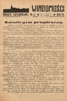 Wiadomości Parafii Katedralnej. 1939, nr 5