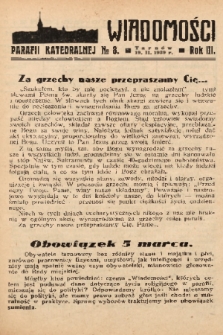 Wiadomości Parafii Katedralnej. 1939, nr 8