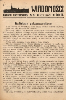 Wiadomości Parafii Katedralnej. 1939, nr 9